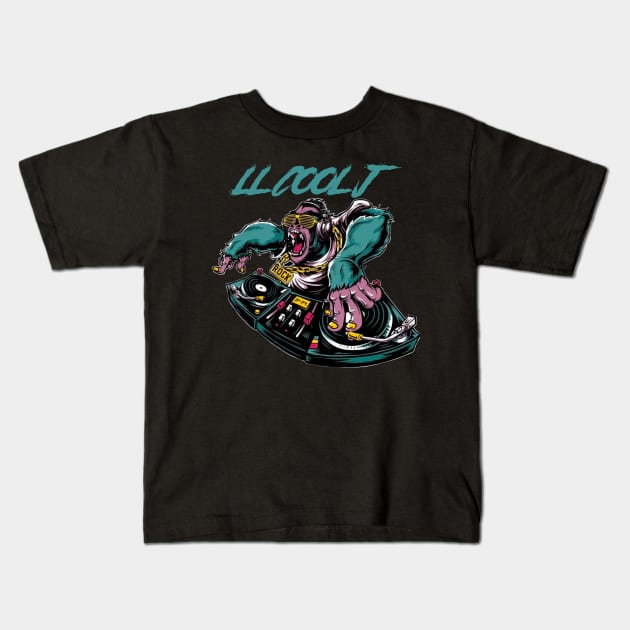 LL COOL J RAPPER Kids T-Shirt by Tronjoannn-maha asyik 